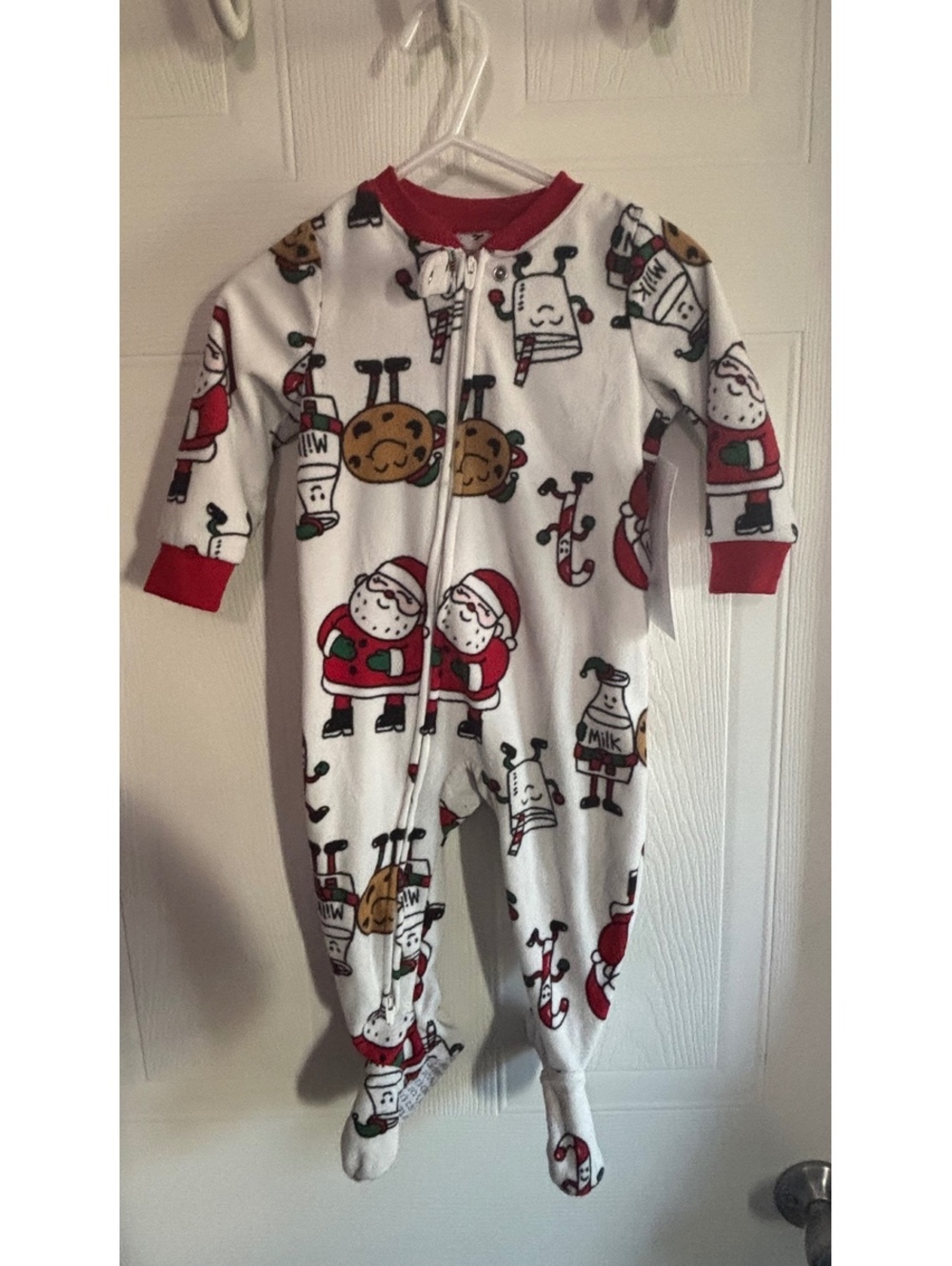 Carter's 12M Christmas Themed Baby Footed Pajamas